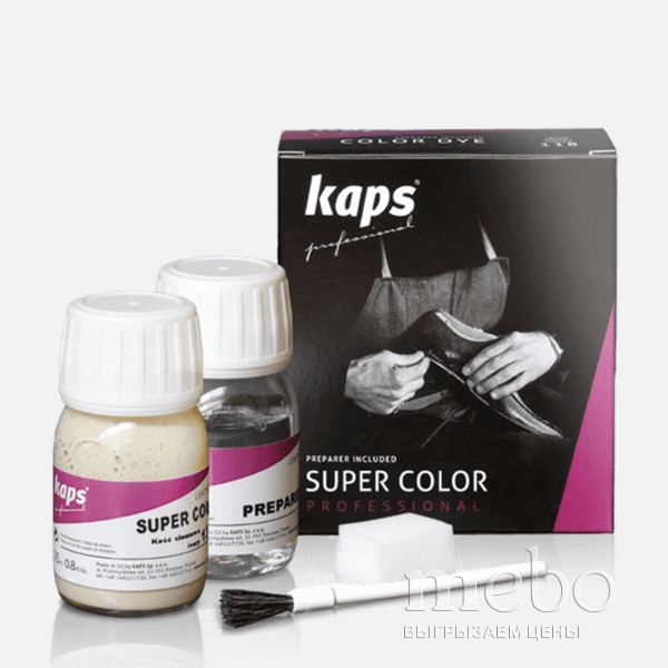 Фарба для шкіри Kaps Super Color + Preparer Темно-коричнева 0415045-106: 